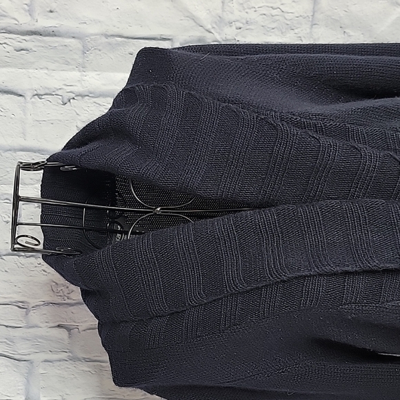 ×KAREN KANE Navy Blue Mid Length Sweater Cardigan Large - Picture 2 of 6
